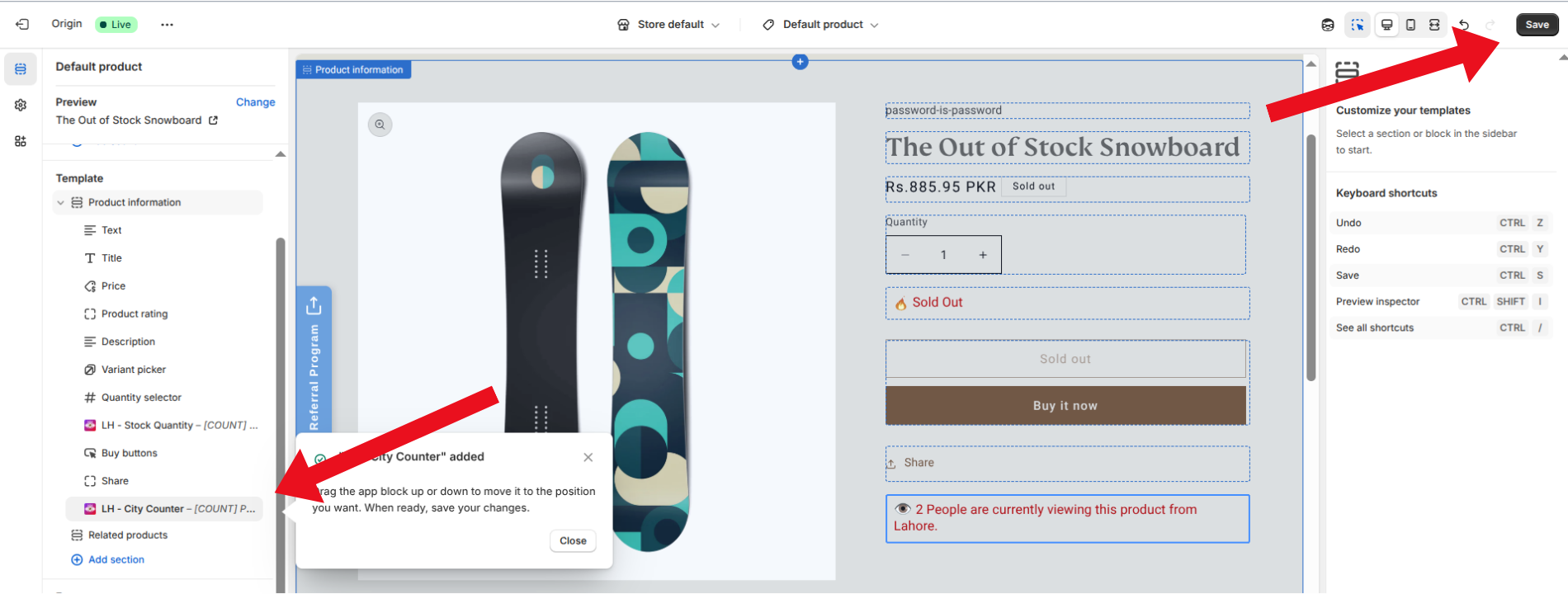 Theme Editor Add Widget